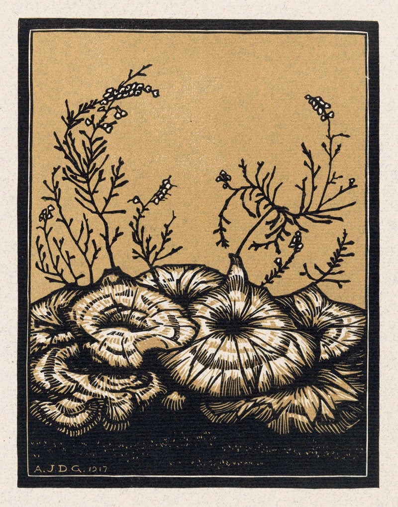 Bloeiende planten by Джули де Грааг, 1917 — digital art print download