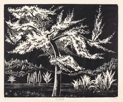 Цветущее яблоневое дерево by Бернард Эссерс, 1931 — digital art print download