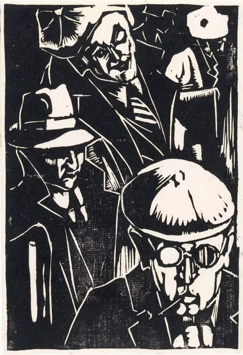 Прохожие by Луи Кардиналс, 1931 — digital art print download