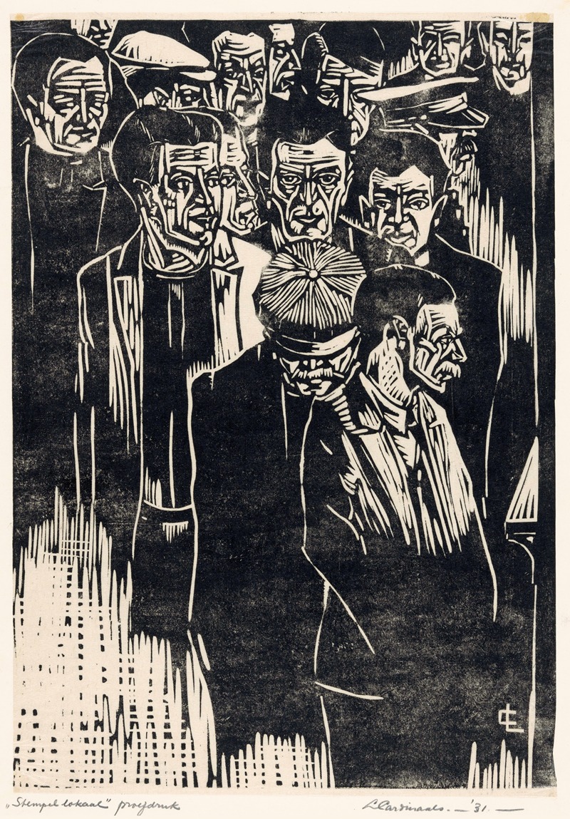 Штампельный зал by Луи Кардиналс, 1931 — digital art print download