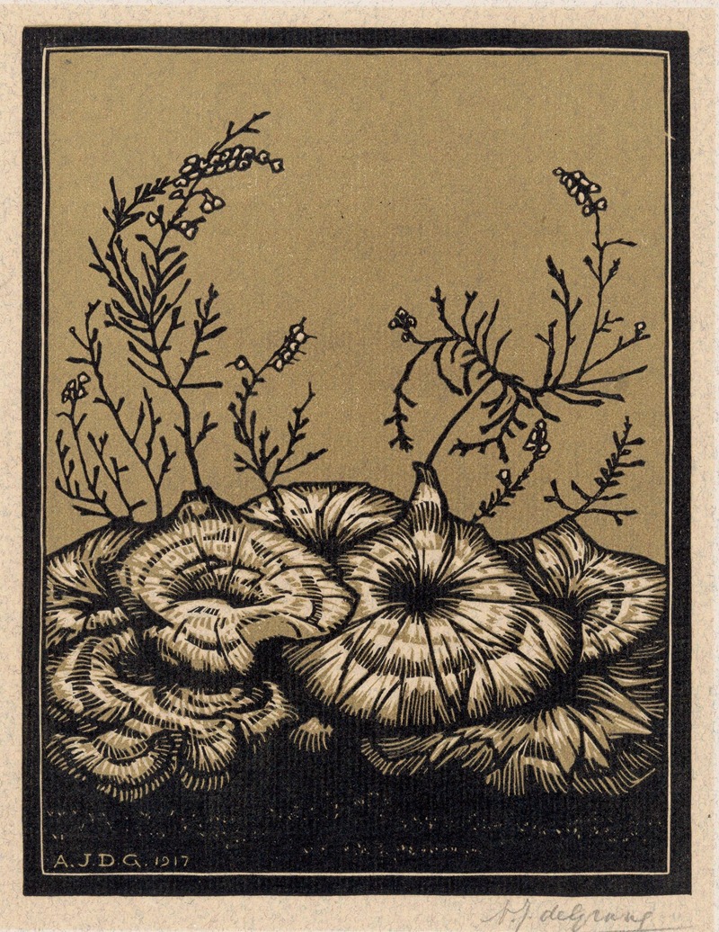 Bloeiende planten by Джули де Грааг, 1917 — digital art print download