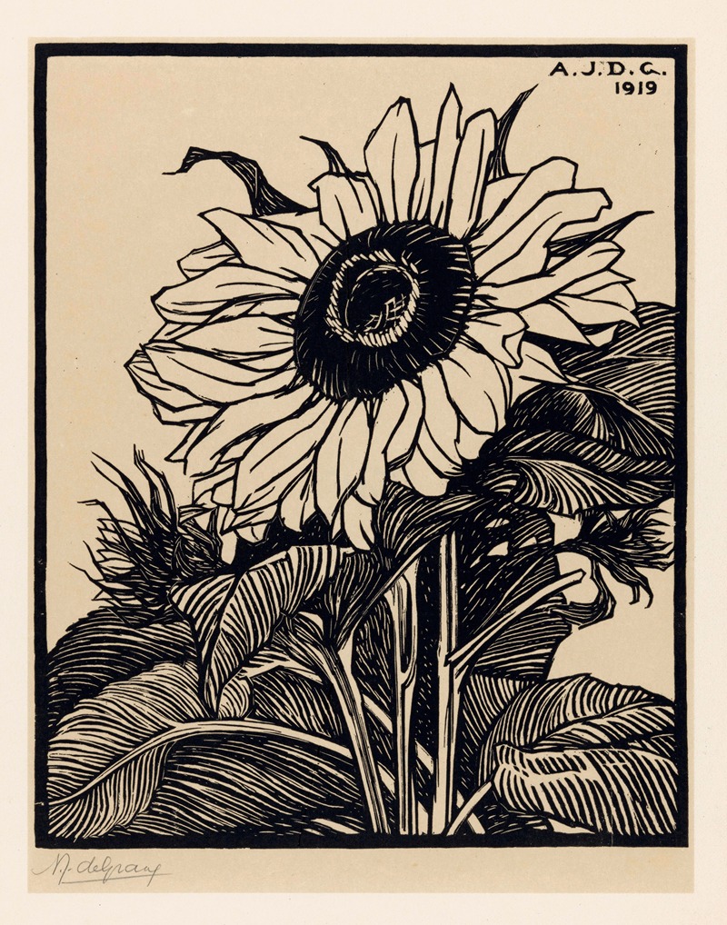 Zonnebloem by Джули де Грааг, 1919 — digital art print download