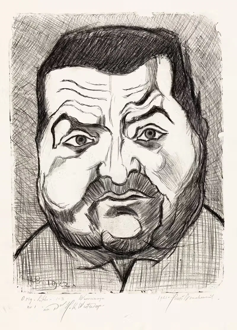 Portret van een onbekende man — Henri Braakensiek