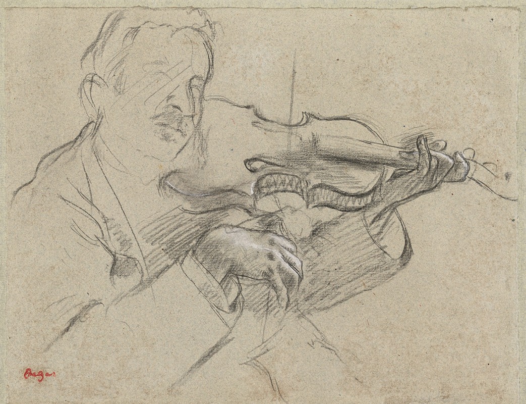 The Violinist by Edgar Degas — digital art print download