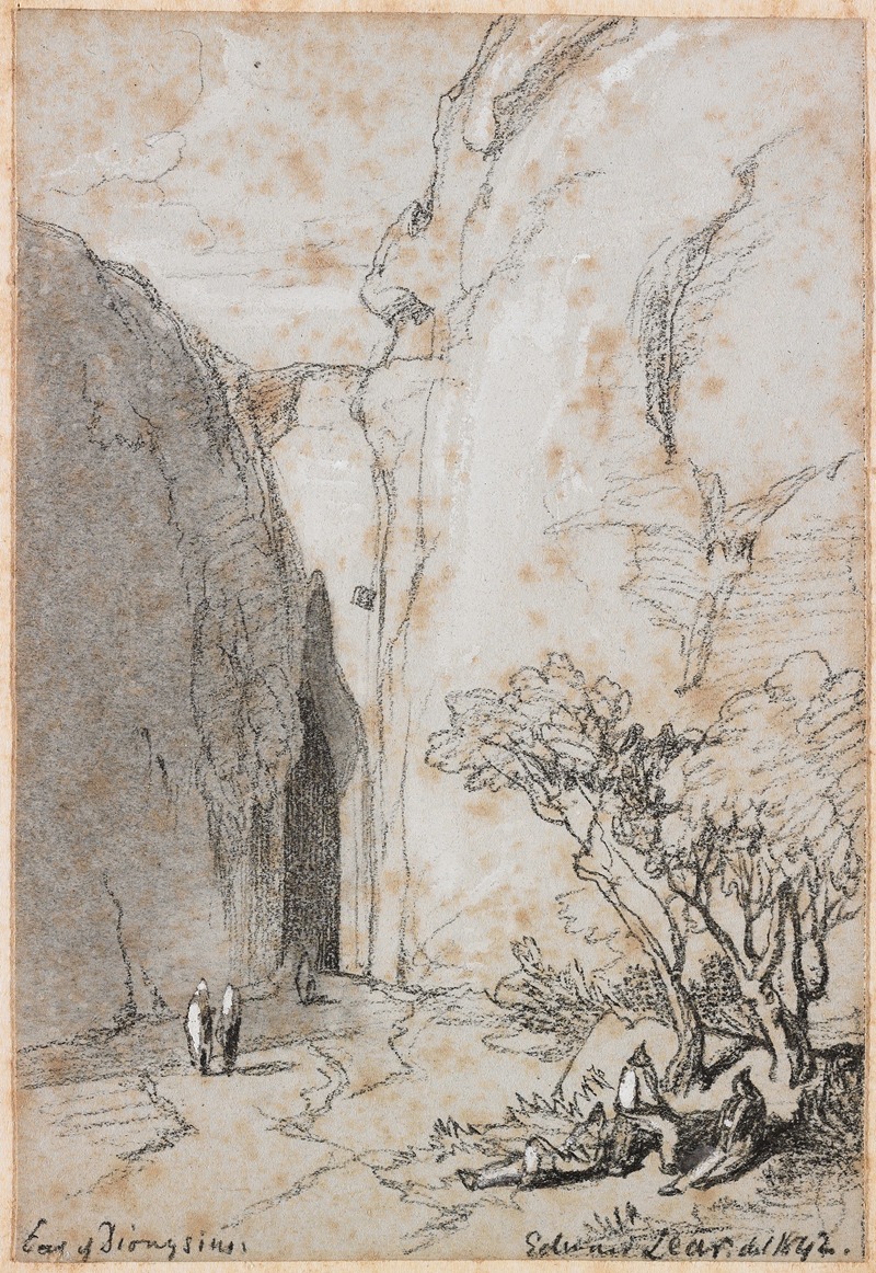 Ear of Dionysius by Эдвард Лир, 1842 — digital art print download