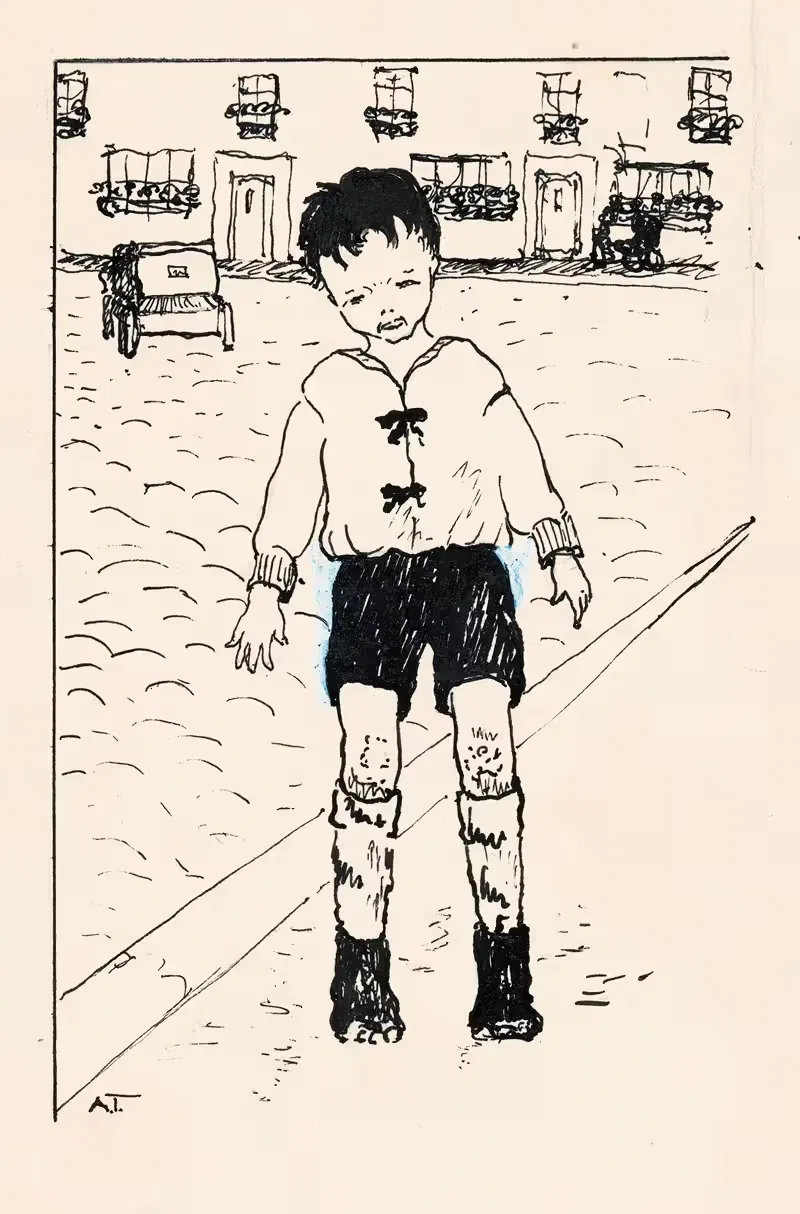 Jongen met geschaafde knieën — A. Tinbergen