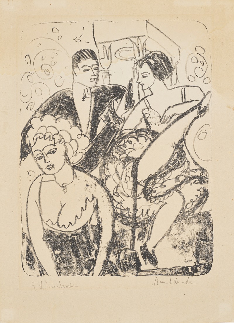 Tanzerpaar in kleinem Varieté — Ernst Ludwig Kirchner