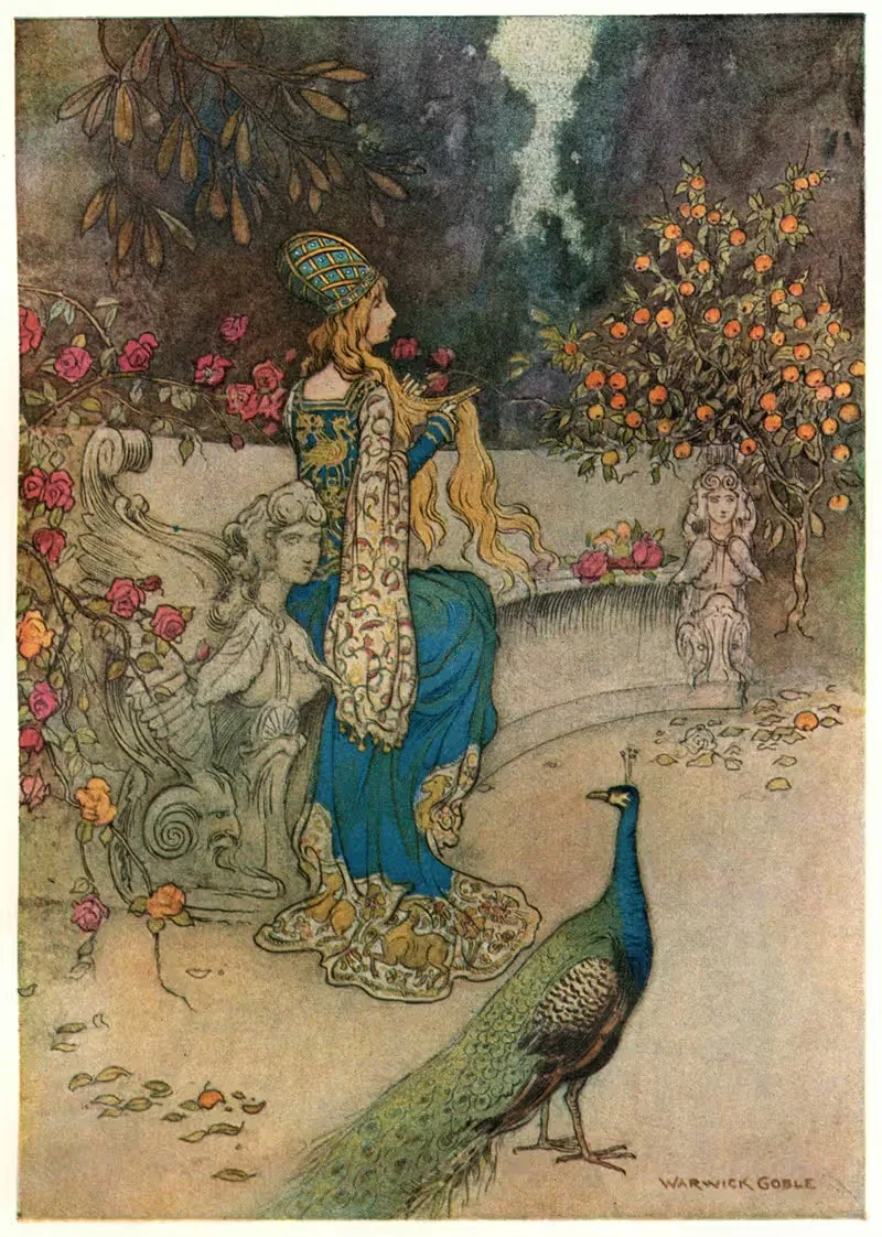 Презiosa в саду by Уорик Гобл, 1911 — digital art print download