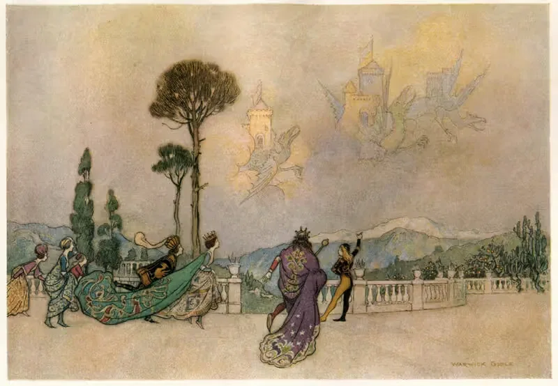 Замки в воздухе by Уорик Гобл, 1911 — digital art print download