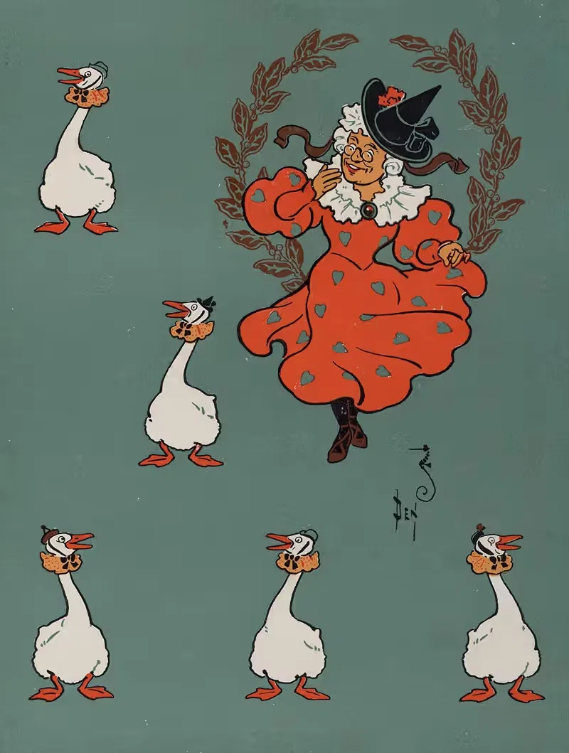 Мать Гусей Дэнслоу Pl 01 by Уильям Уоллес Дэнслоу, 1901 — digital art print download