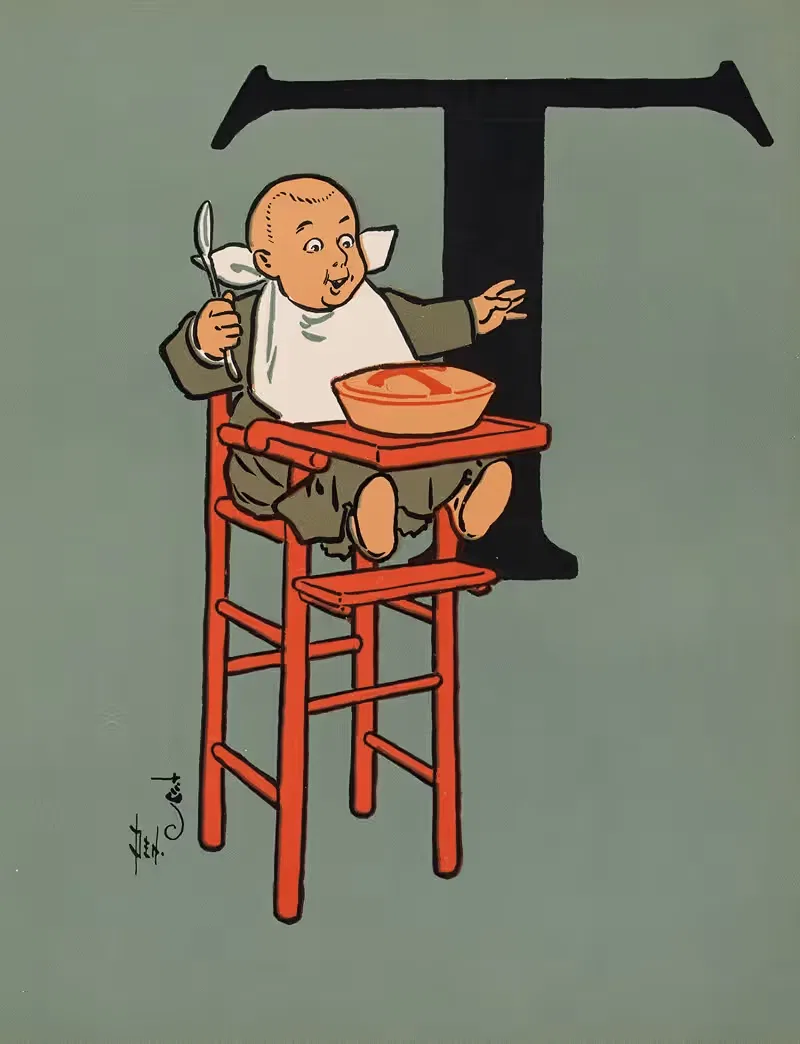 Мать Гусей Дэнслоу, пл. 13 by Уильям Уоллес Дэнслоу, 1901 — digital art print download