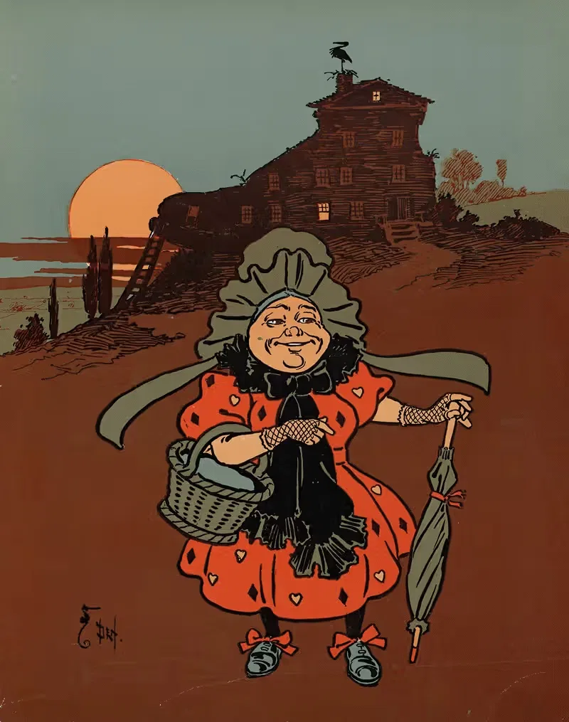 Мать Гусей Дэнслоу Пл.23 by Уильям Уоллес Дэнслоу, 1901 — digital art print download