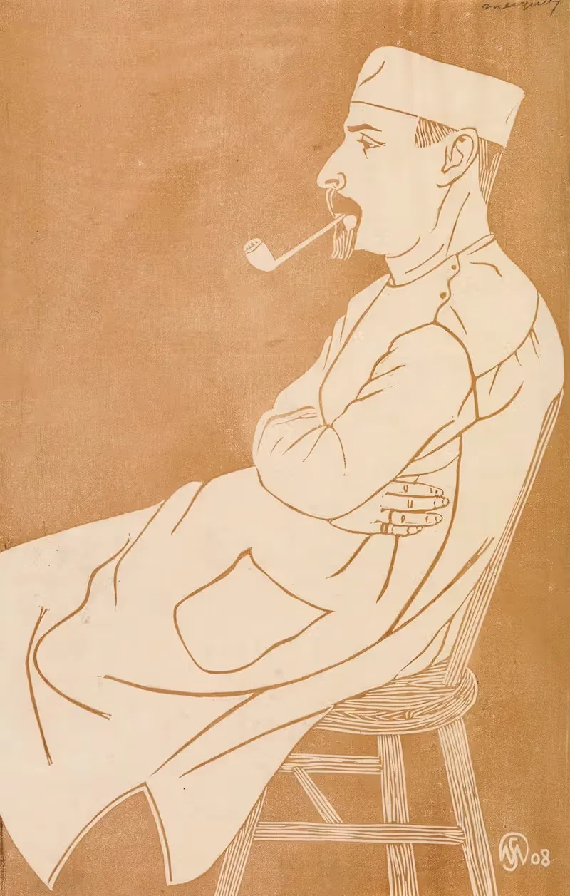 Жозеф Мендес да Коста by Самуэль Джессурун де Мескита, 1908 — digital art print download