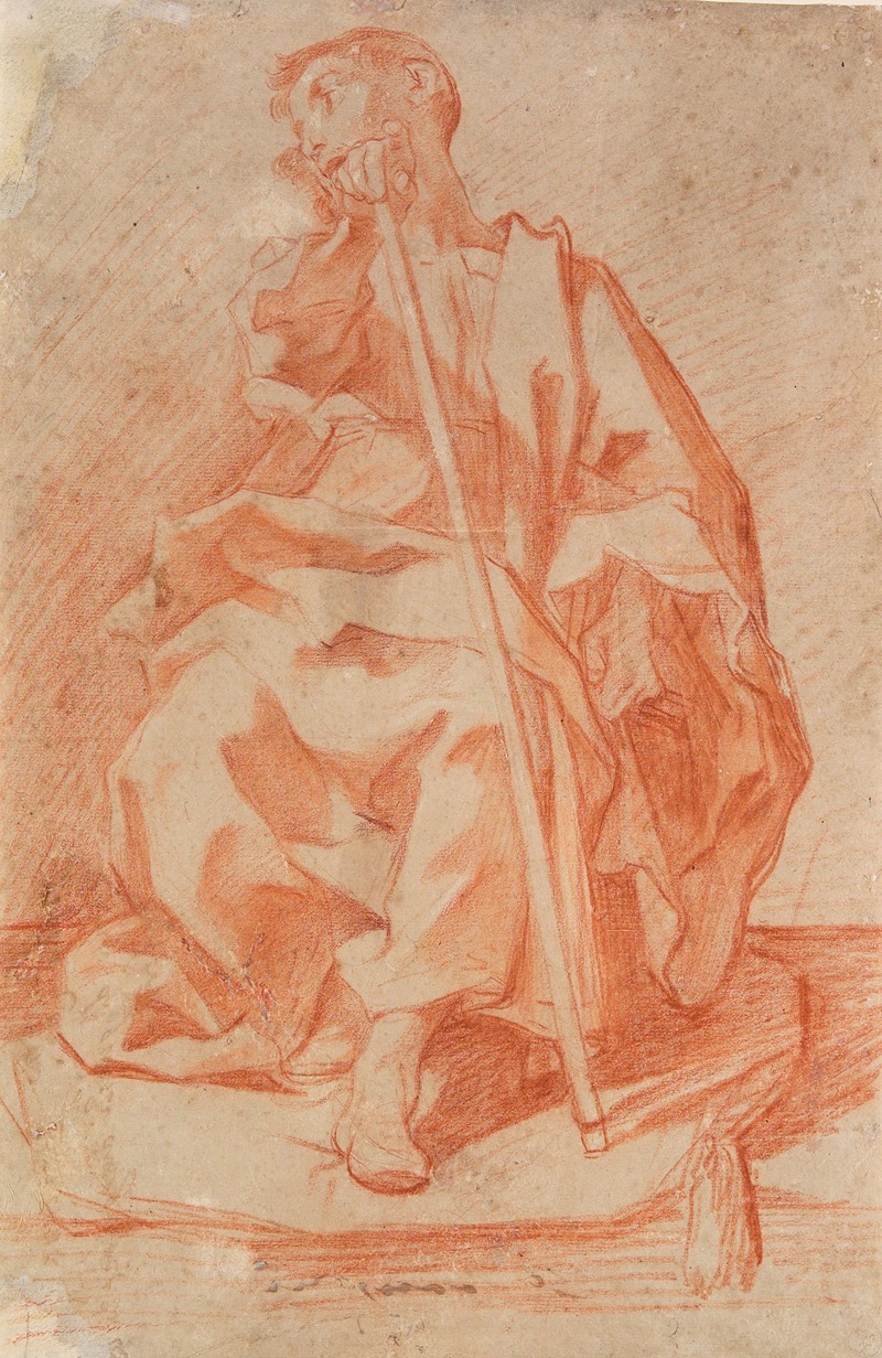 Study of a Seated Youth — Ferraù Fenzoni