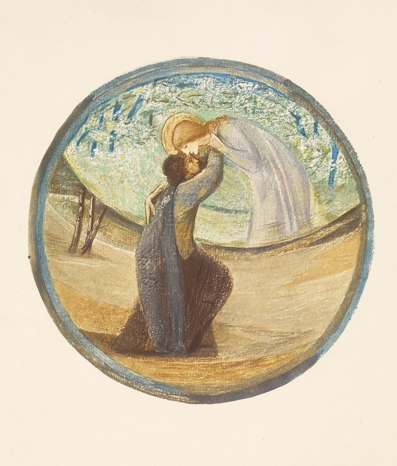 Golden Greeting by Sir Edward Coley Burne-Jones — digital art print download