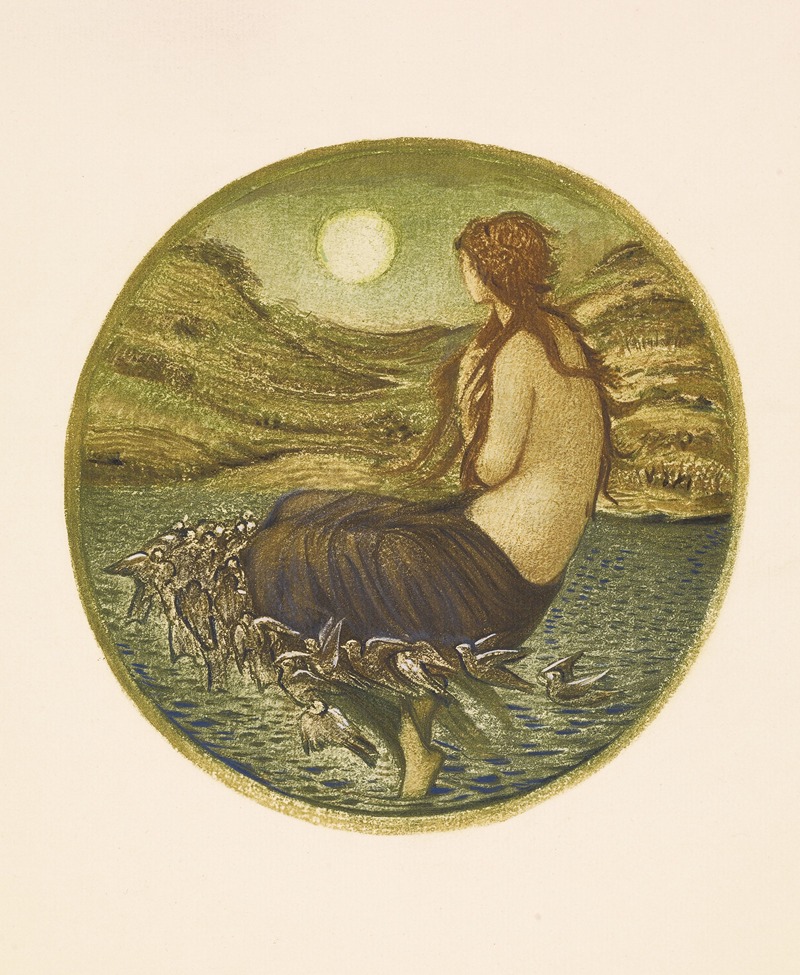 Venus Looking Glass by Sir Edward Coley Burne-Jones — digital art print download