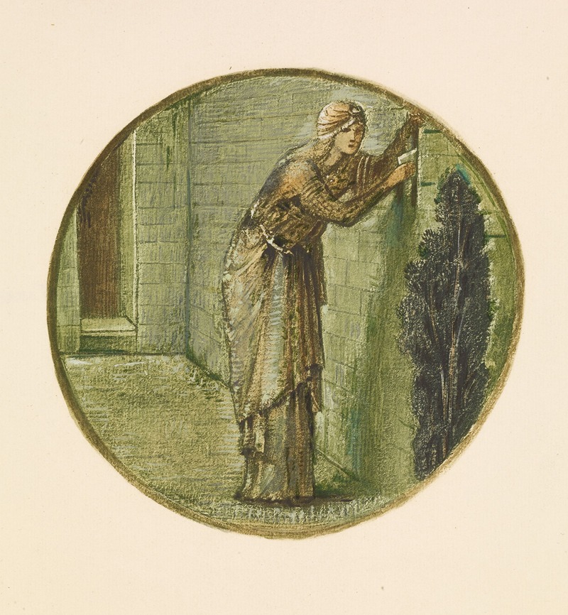 Wall Tryst by Sir Edward Coley Burne-Jones — digital art print download