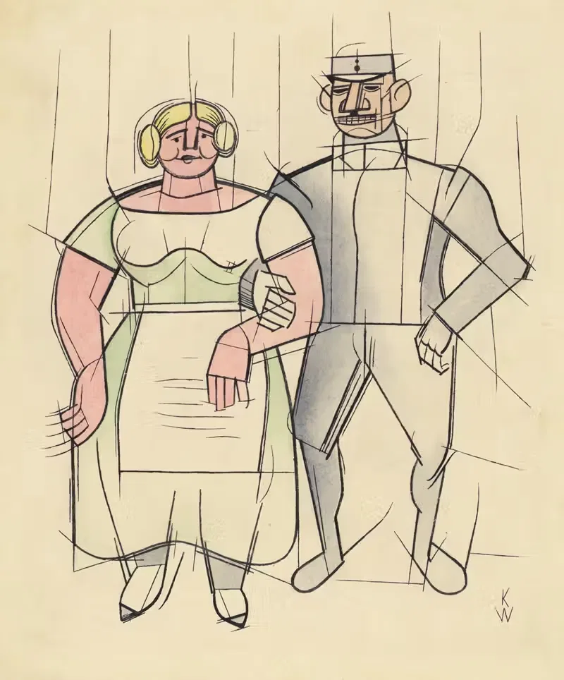 Ohne Titel (Frau und Mann ) — Karl Wiener
