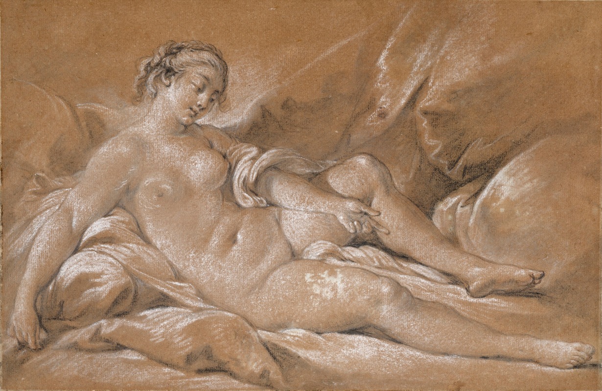Nu féminin allongé by François Boucher — digital art print download
