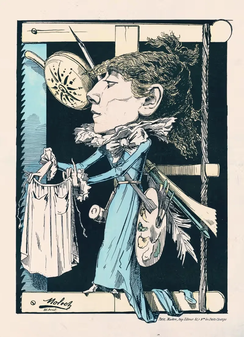 Débuts de melle Sarah Berhardt dans les précieuses ridicules.. — Anonymous