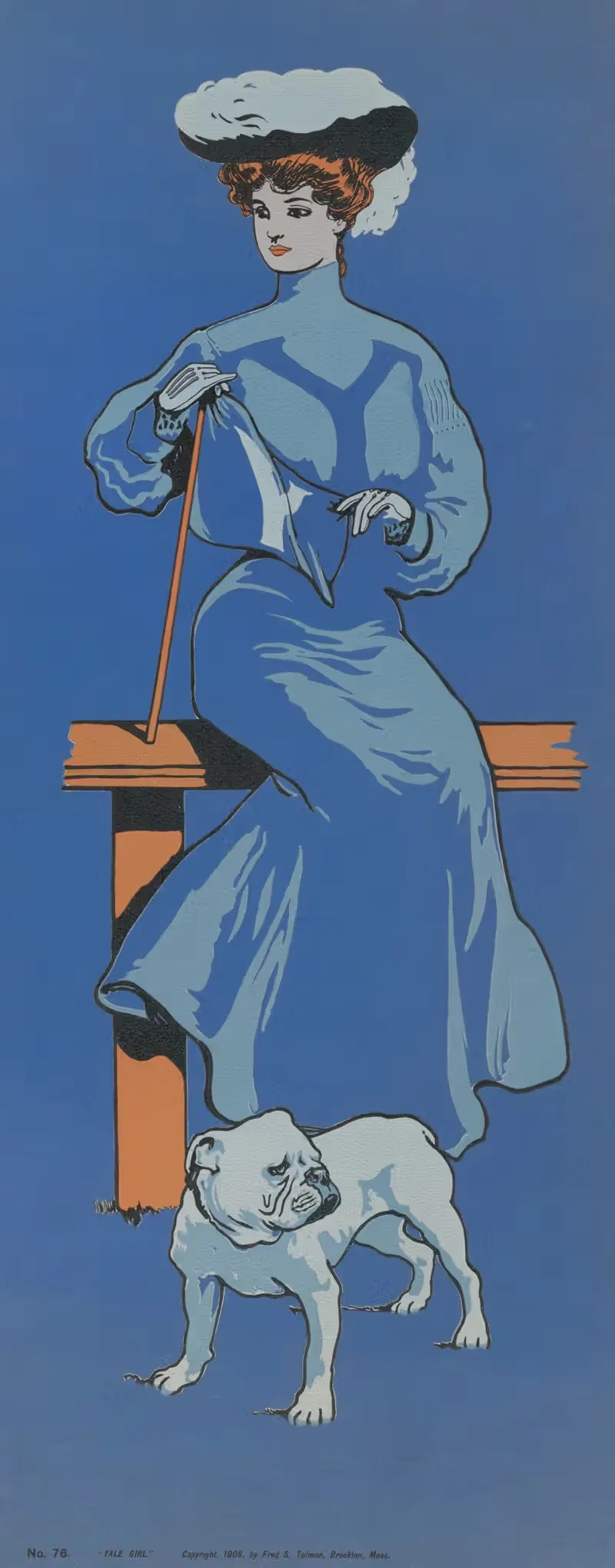 Девушка из Йеля by Фред Толман, 1908 — digital art print download