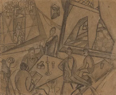 Sketch for Pancho Villa and Adelita by Фрида Кало, 1927 — digital art print download