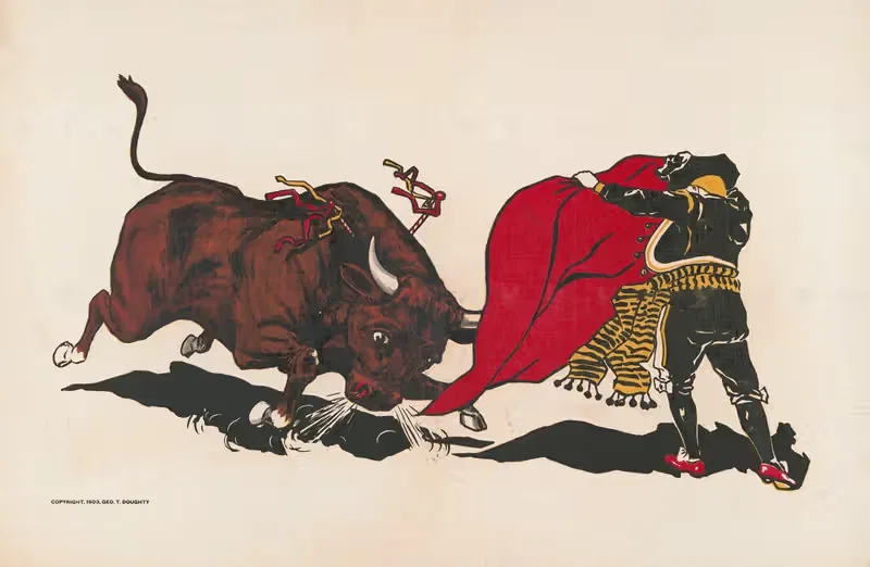 Матадор и бык by Го. Т. Доути, 1903 — digital art print download
