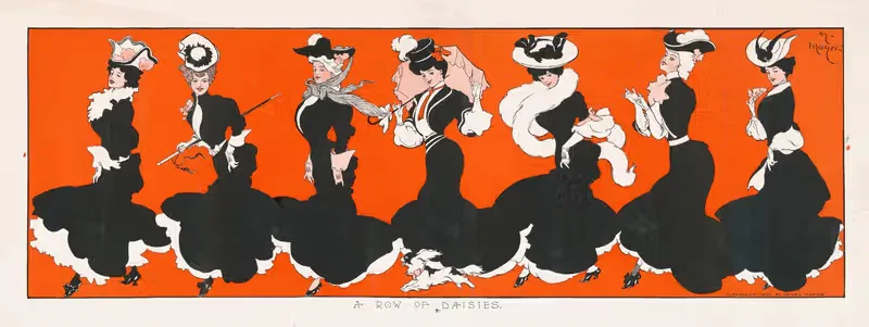 Ряд ромашек by Генри Майер, 1905 — digital art print download