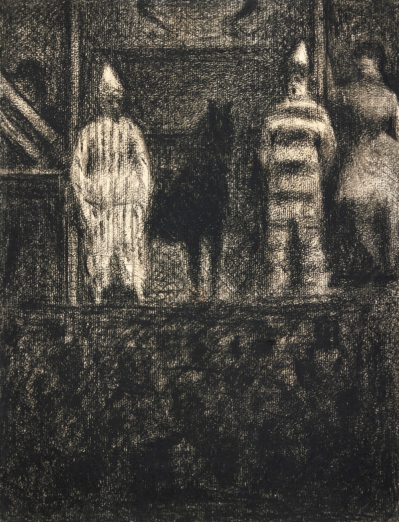 Clowns et poney by Жорж Сёра, 1883-1884 — digital art print download