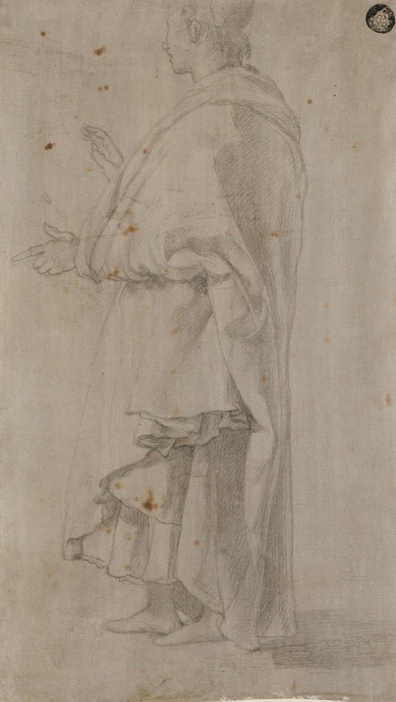 Drapery Study of a Young Man by Giovanni da San Giovanni — digital art print download