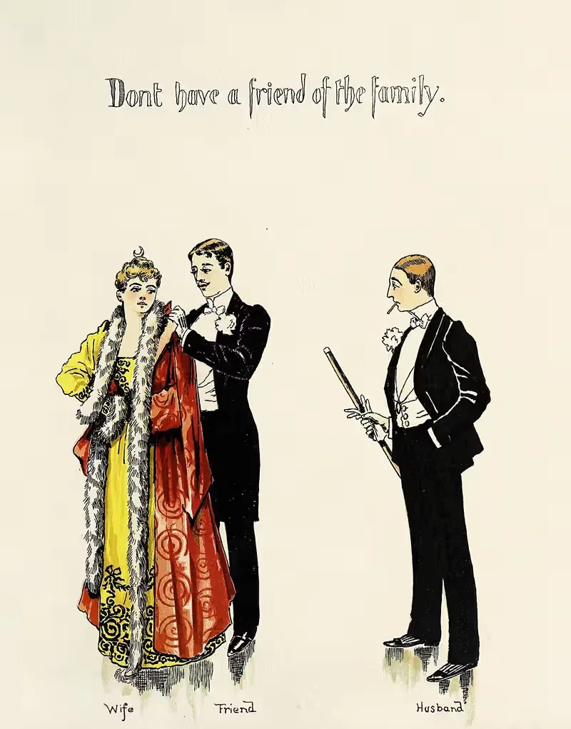 Matrimonial advice pl08 by Harry Whitney McVickar, 1891 — digital art print download