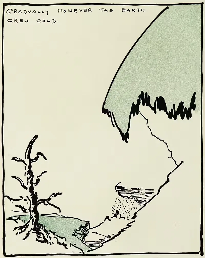Gradually however the earth grew cold by Hendrik Willem Van Loon, 1920 — digital art print download