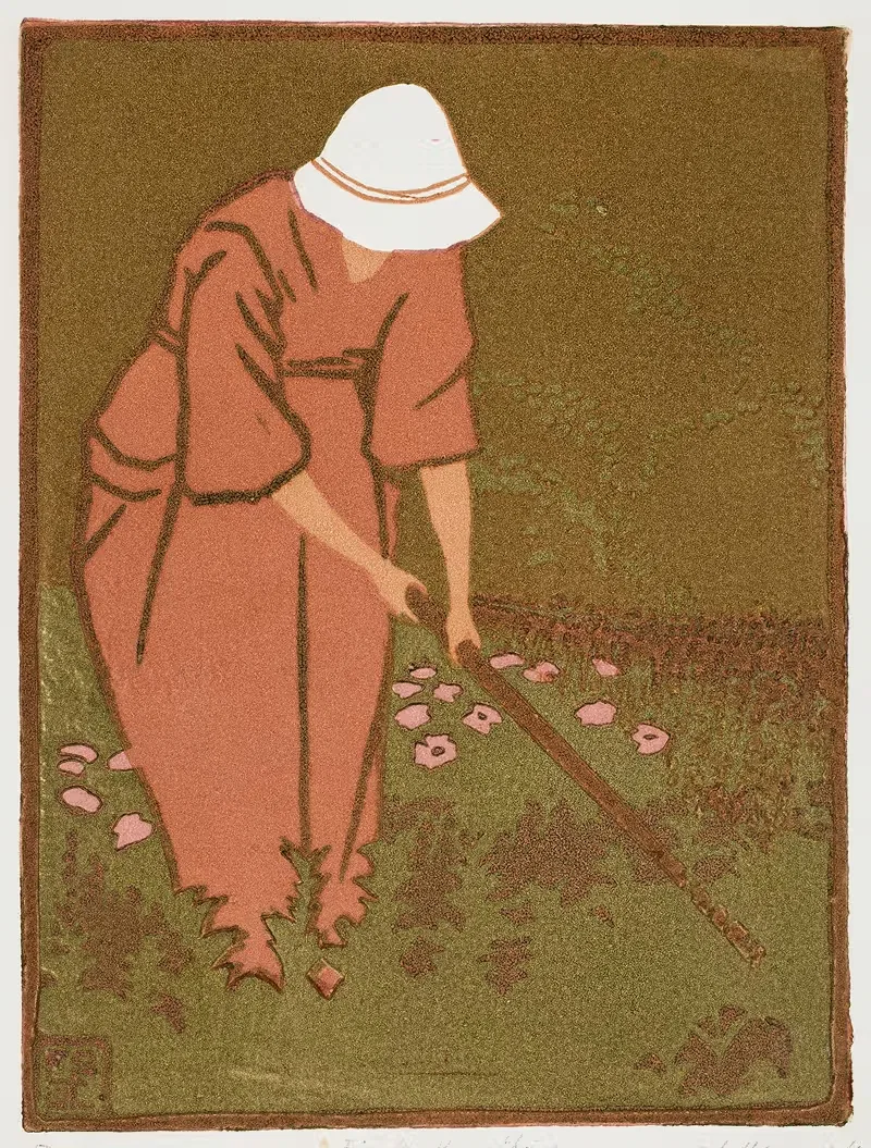 В саду by Эрик О. В. Эхрстром, 1920 — digital art print download