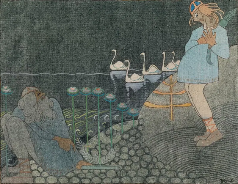 Lemminkäinen and the Cowherd — Joseph Alanen