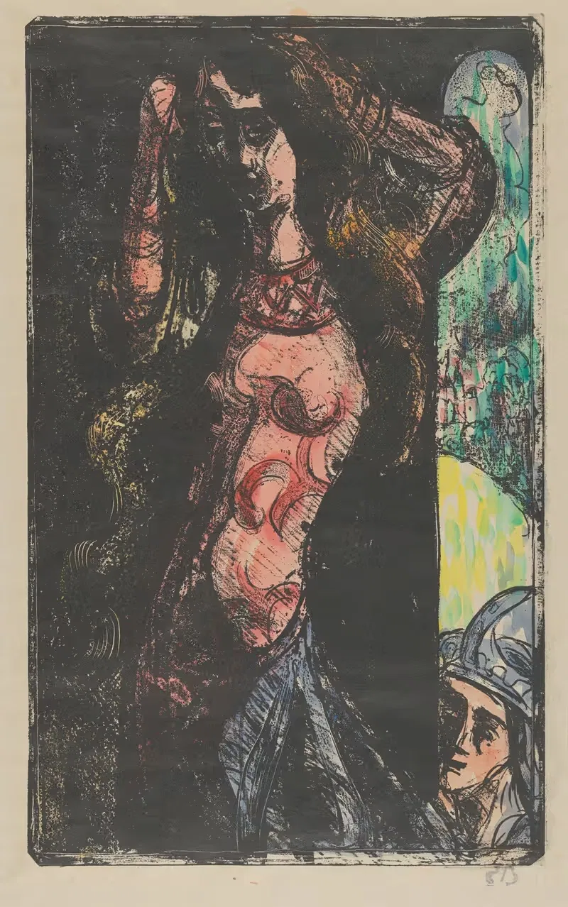 Countess Brushes Her Hair (Esmérée) or Dancing Music ( Esmérée) — Emile Bernard