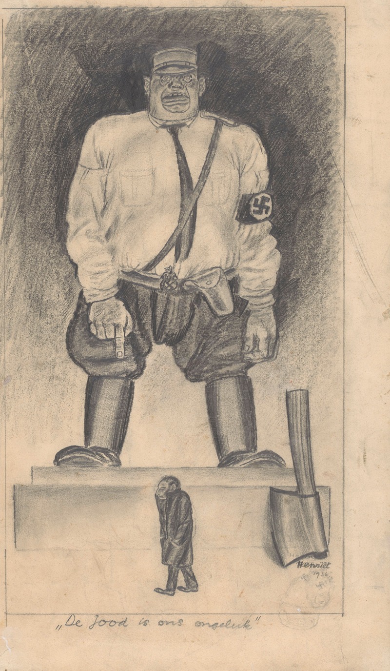 De Jood is ons ongeluk by Хенк Генриэт, 1936 — digital art print download