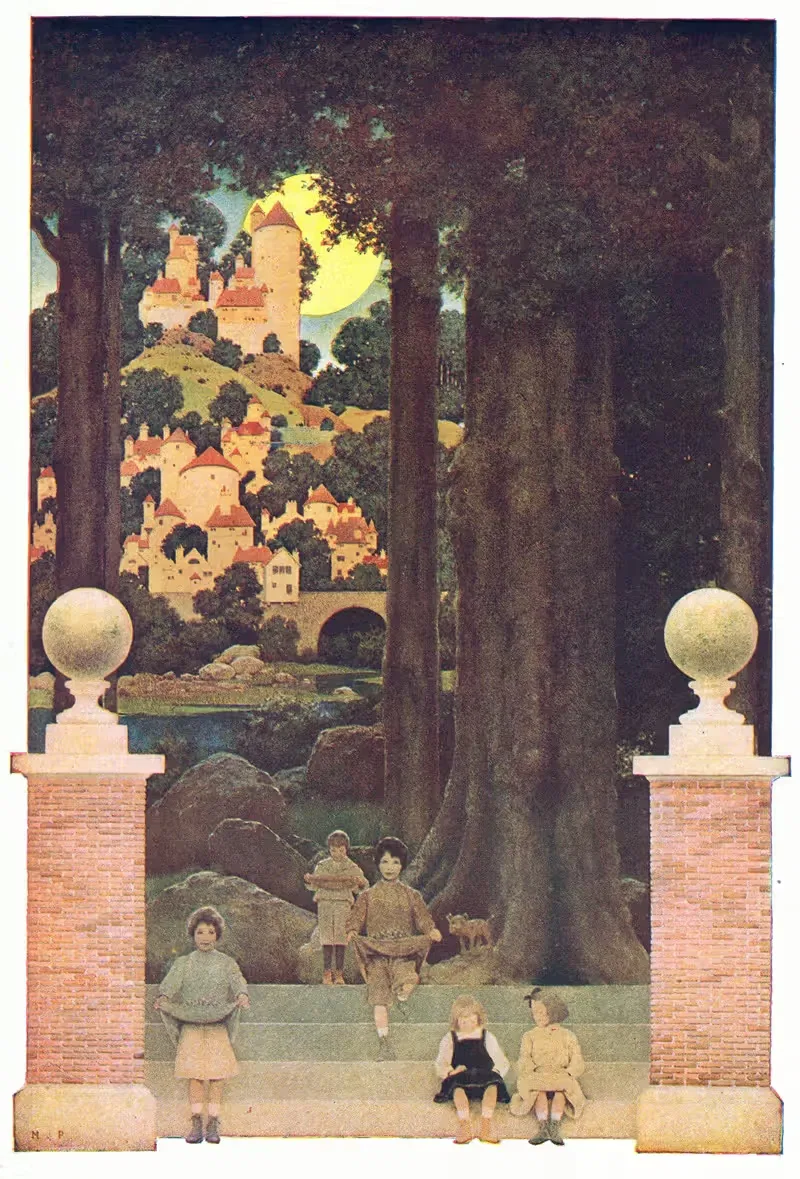 Дерево сахарных слив by Максфилд Парриш, 1904 — digital art print download