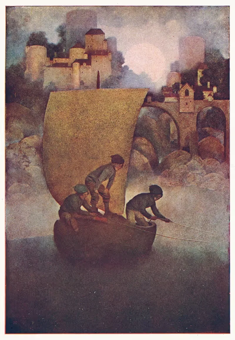 Уинкен, Блинкен и Нод by Максфилд Парриш, 1904 — digital art print download