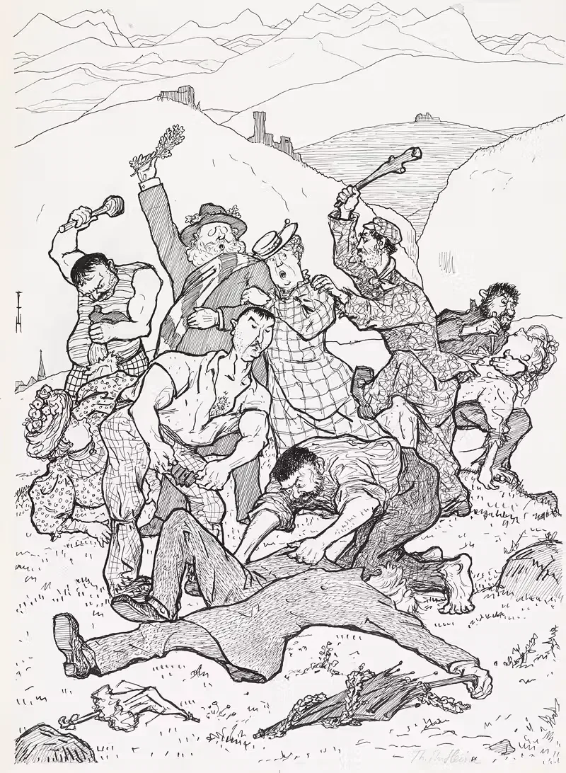 Из Вельштироля by Томас Теодор Хейн, 1907 — digital art print download