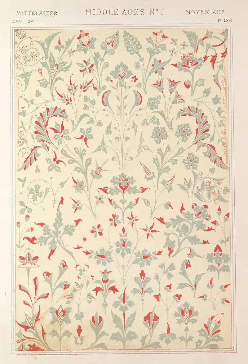 Middle Ages No.1 by Owen Jones, 1856 — digital art print download