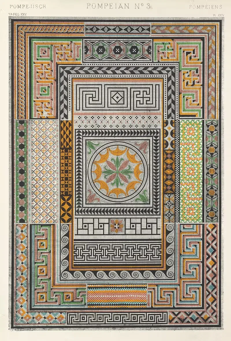 Pompeian No.3 by Owen Jones, 1856 — digital art print download