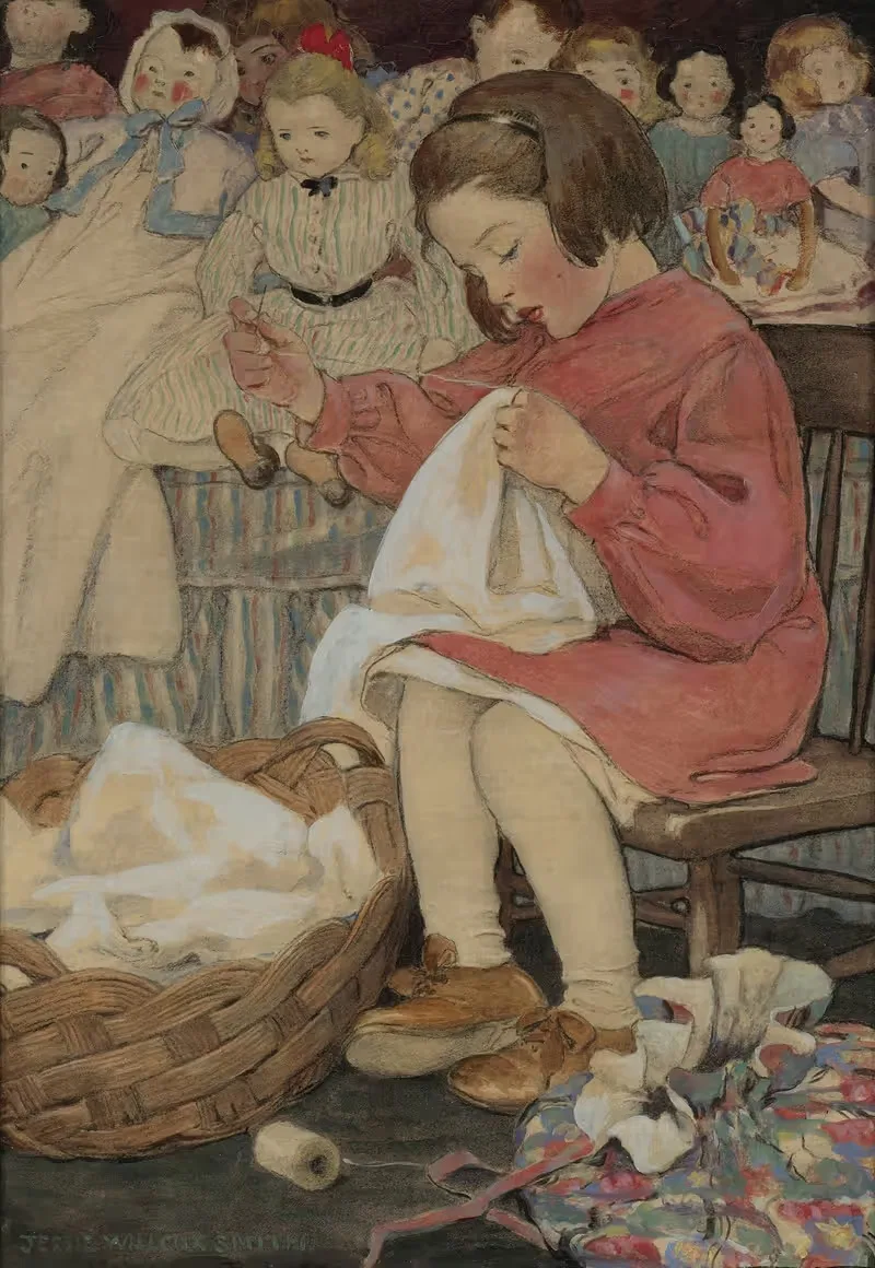 Как же трудится маленькая занятая пчела by Джесси Уилкокс Смит — digital art print download