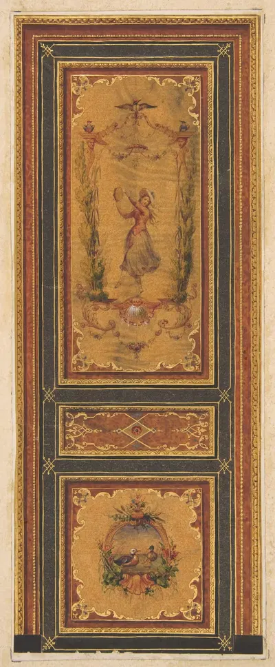 Design for a decorated door by Jules-Edmond-Charles Lachaise — digital art print download