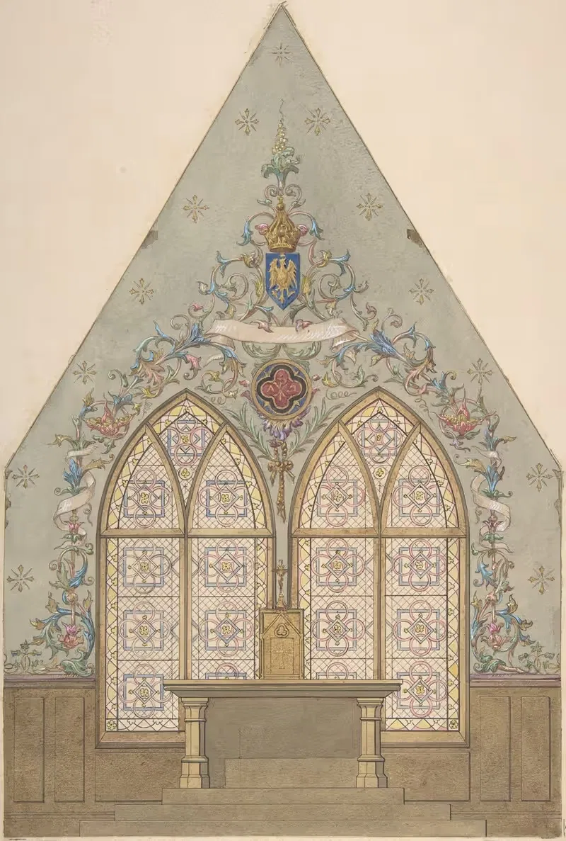 Design for Altar and Chapel, Farnborough — Jules-Edmond-Charles Lachaise