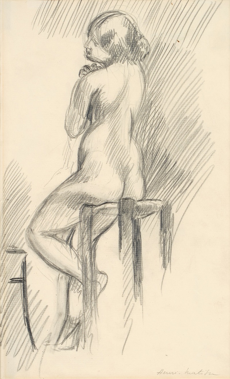 Nu assis sur un tabouret by Анри Матисс, 1905-1907 — digital art print download