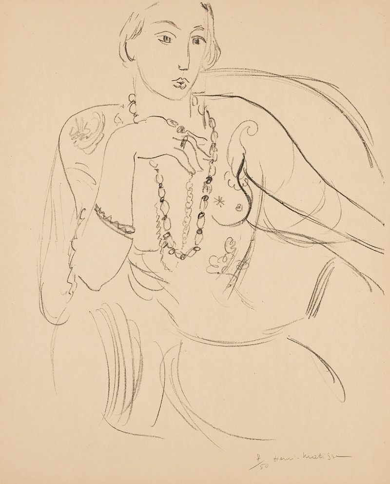 Femme au collier by Анри Матисс, 1925 — digital art print download
