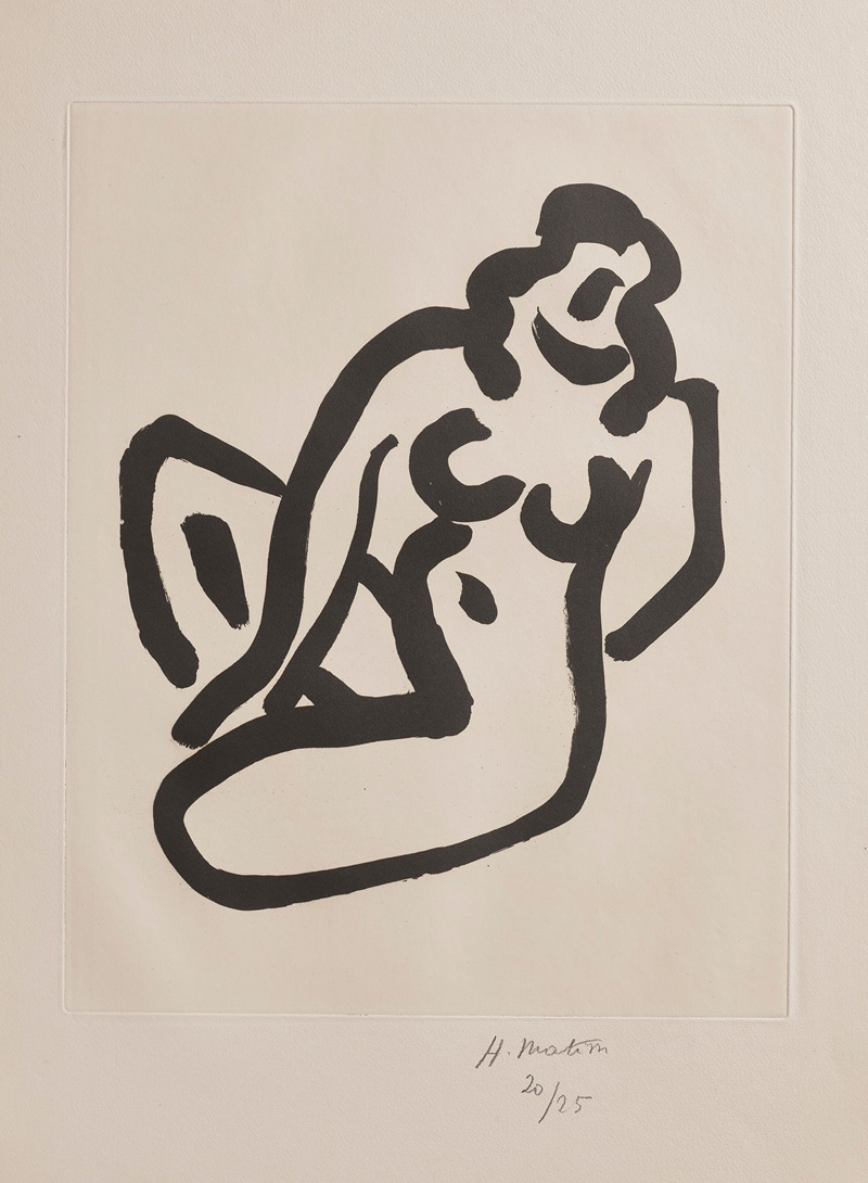 Nu accroupi I by Henri Matisse, 1947 — digital art print download