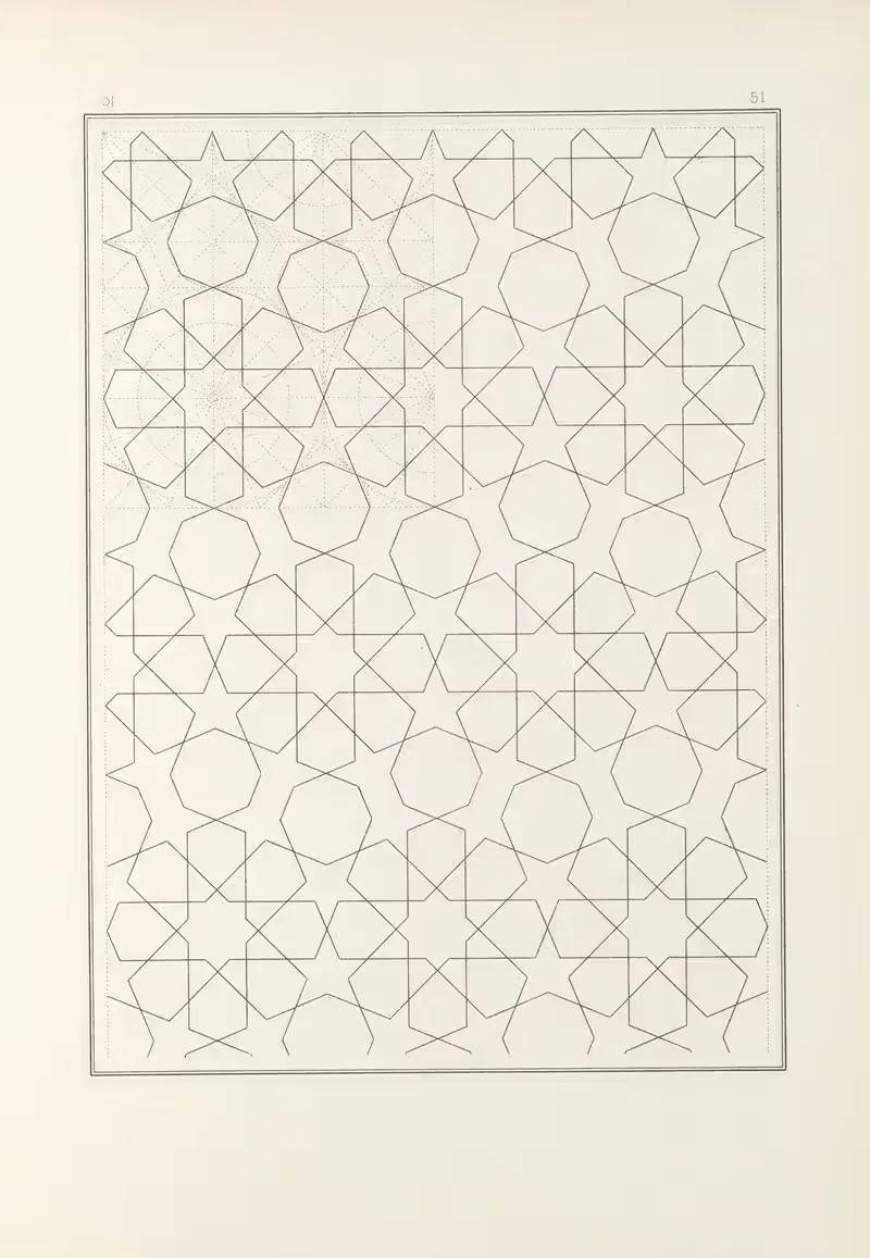 Les éléments de l'art arabe pl 051 by Jules Bourgoin, 1879 — digital art print download