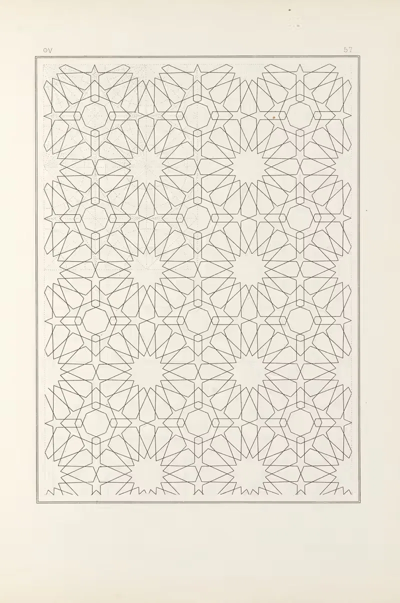 Les éléments de l'art arabe pl 057 by Jules Bourgoin, 1879 — digital art print download