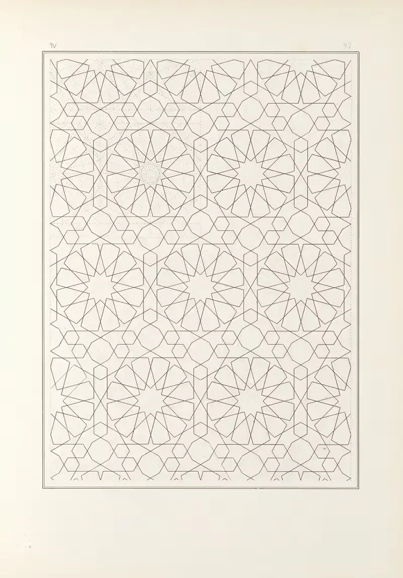 Элементы арабского искусства, пл. 097 by Жюль Бургуа, 1879 — digital art print download